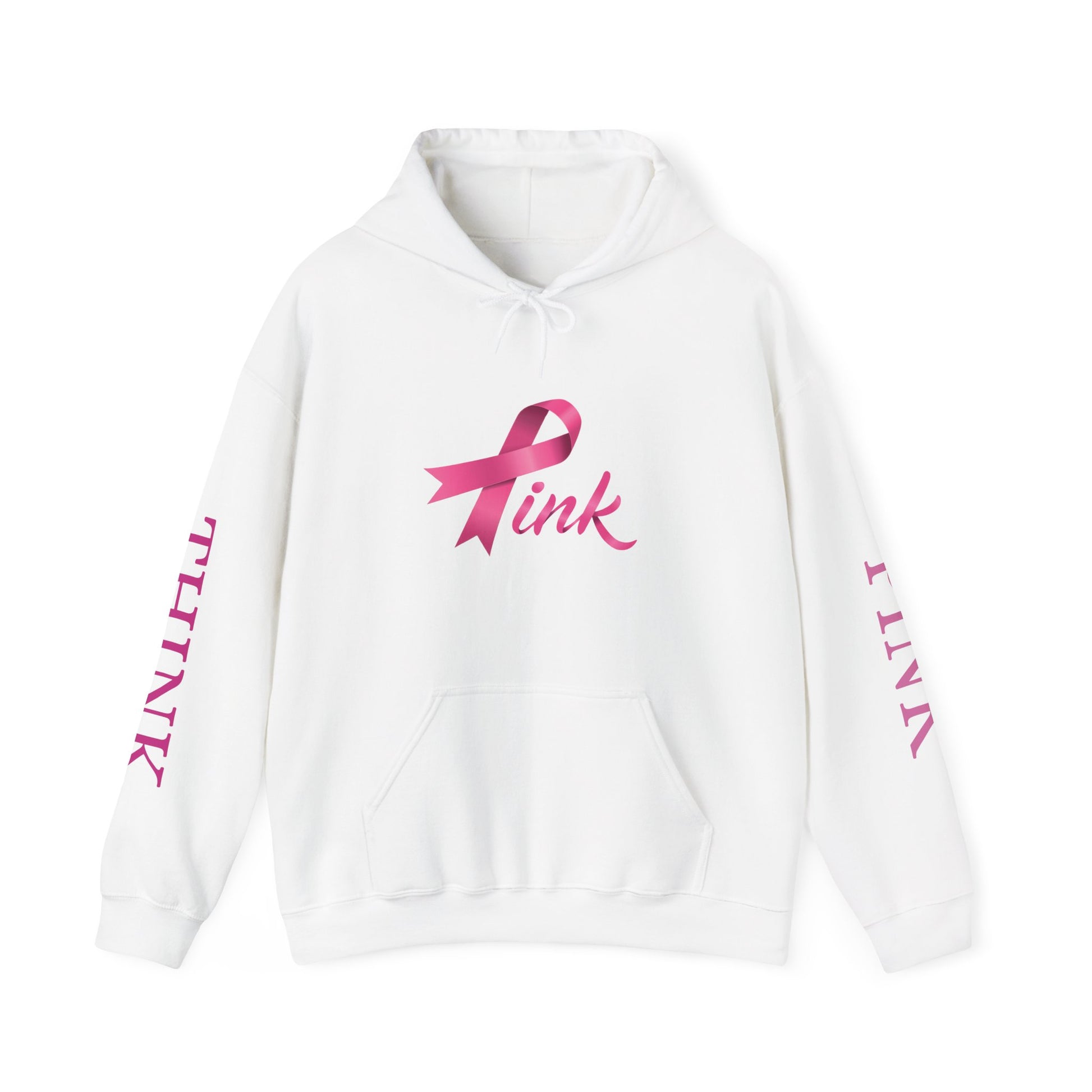Think Pink Breast Cancer Awareness Hooded Sweatshirt Unisex Heavy Blend™