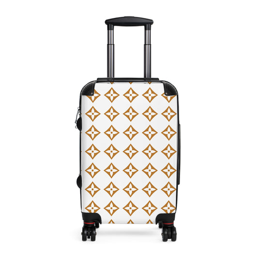 Flower Suitcase, Floral Expendable Luggage, Trendy Carry-On Bag