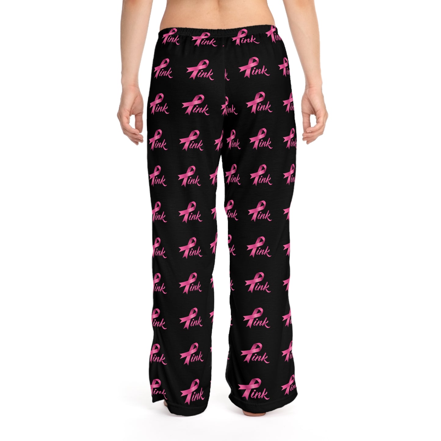 Pink Ribbon Breast Cancer Awareness Women's Pajama Pants
