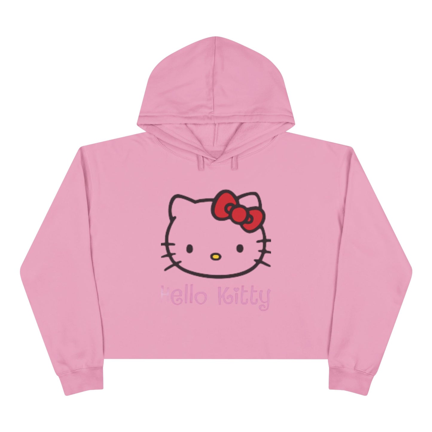 Hello Kitty Crop Top Hoodie Long Sweater