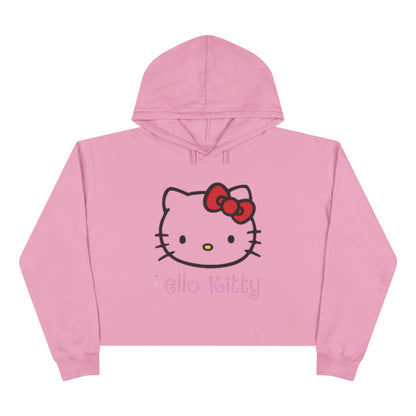 Hello Kitty Crop Top Hoodie Long Sweater