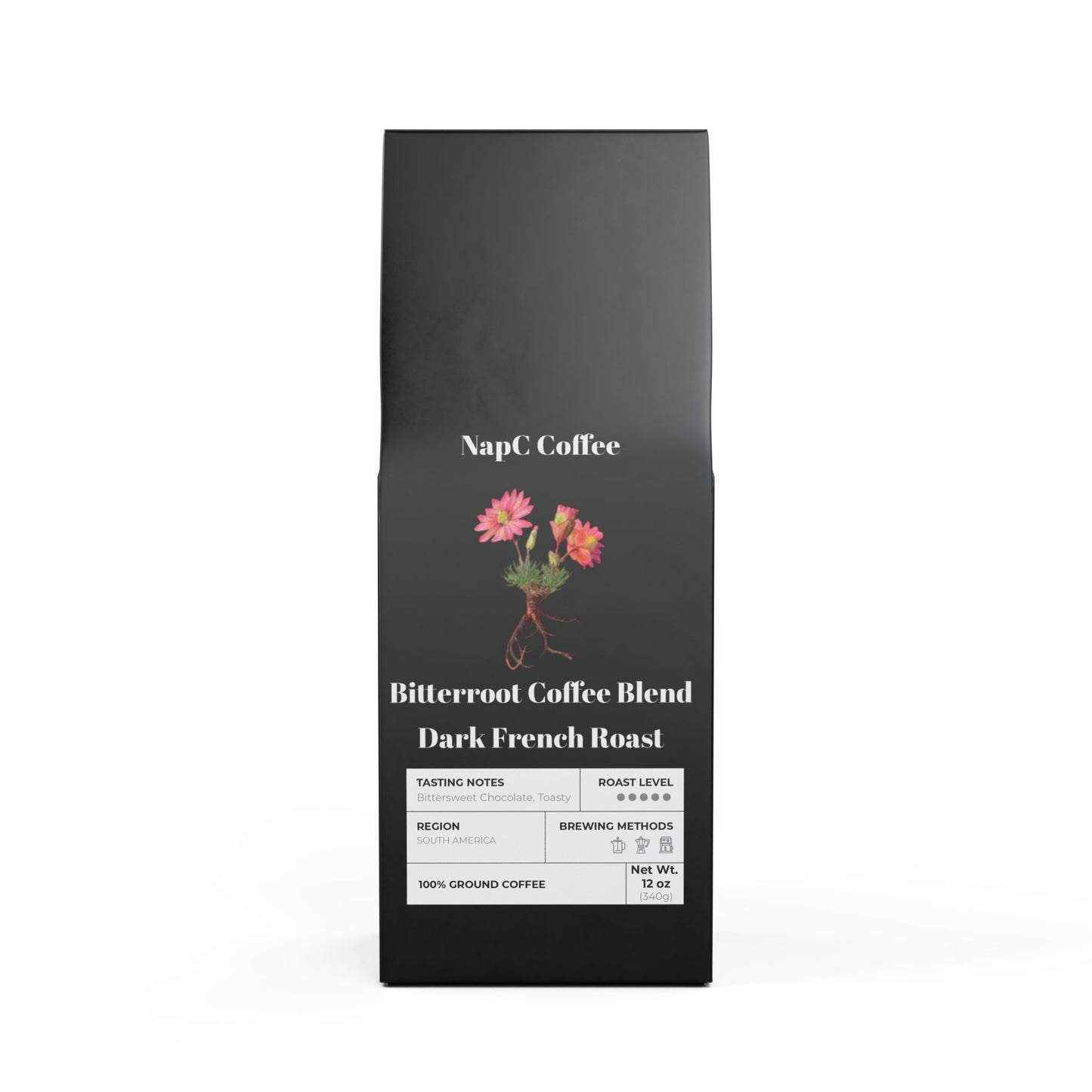 NapC Bitterroot Coffee Blend (Dark French Roast)