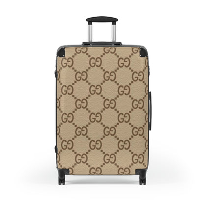 GG Brown Carry On Travel Suitcase, Carry On, Weekender, Luggage