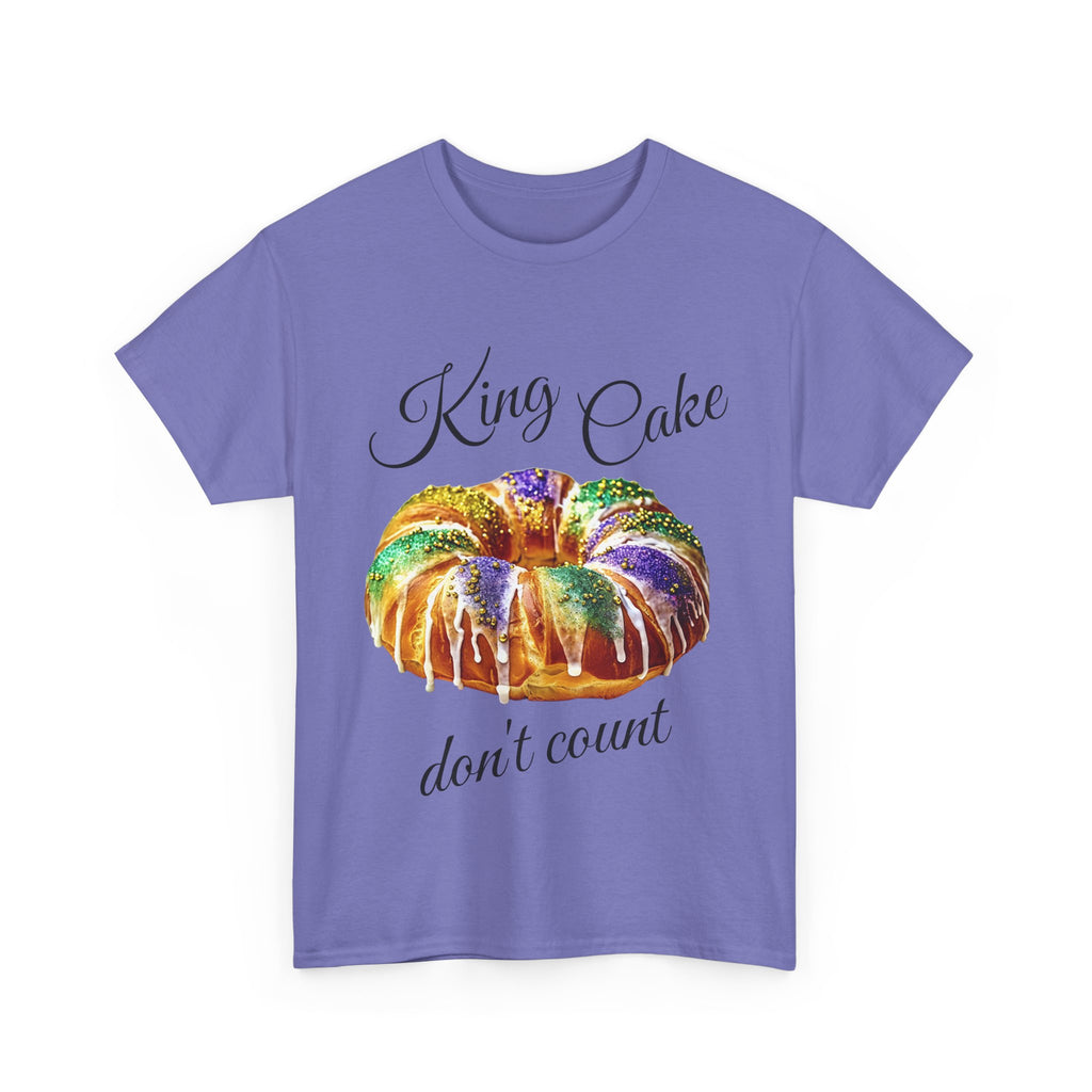 Mardi Gras King Cake Don't Count Graphic T-Shirt, Unisex Carnival T-Shirt,