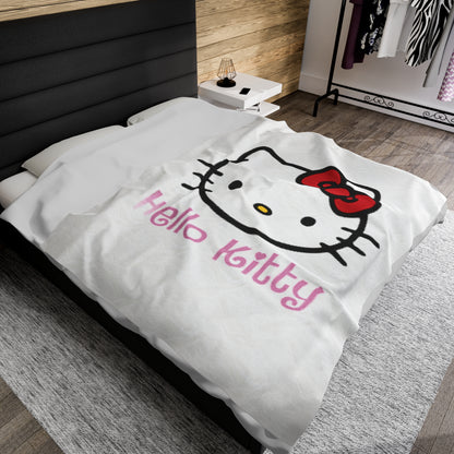 Hello Kitty Velveteen Plush Blanket