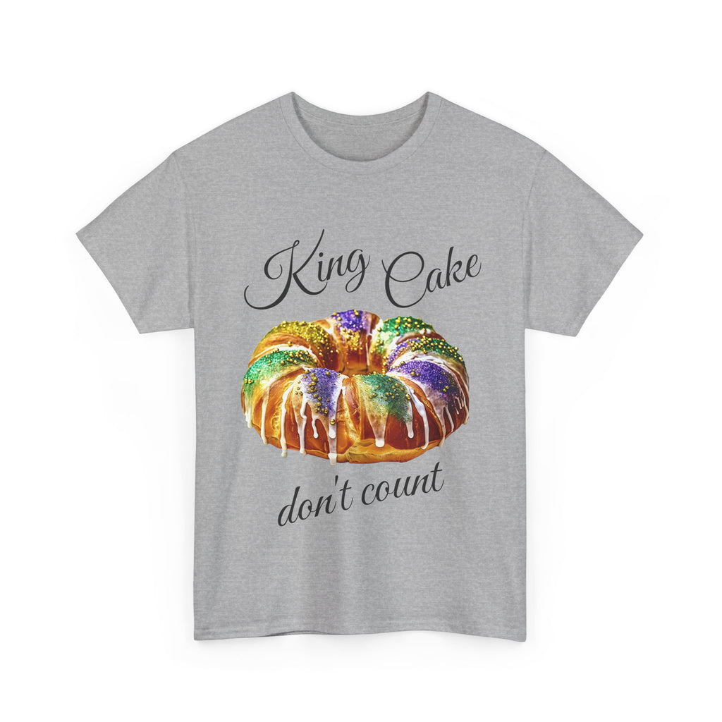 Mardi Gras King Cake Don't Count Graphic T-Shirt, Unisex Carnival T-Shirt,
