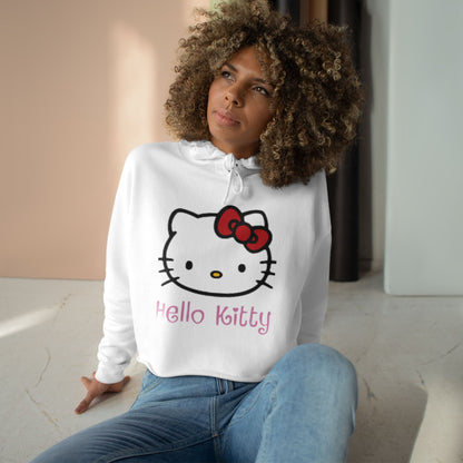 Hello Kitty Crop Top Hoodie Long Sweater