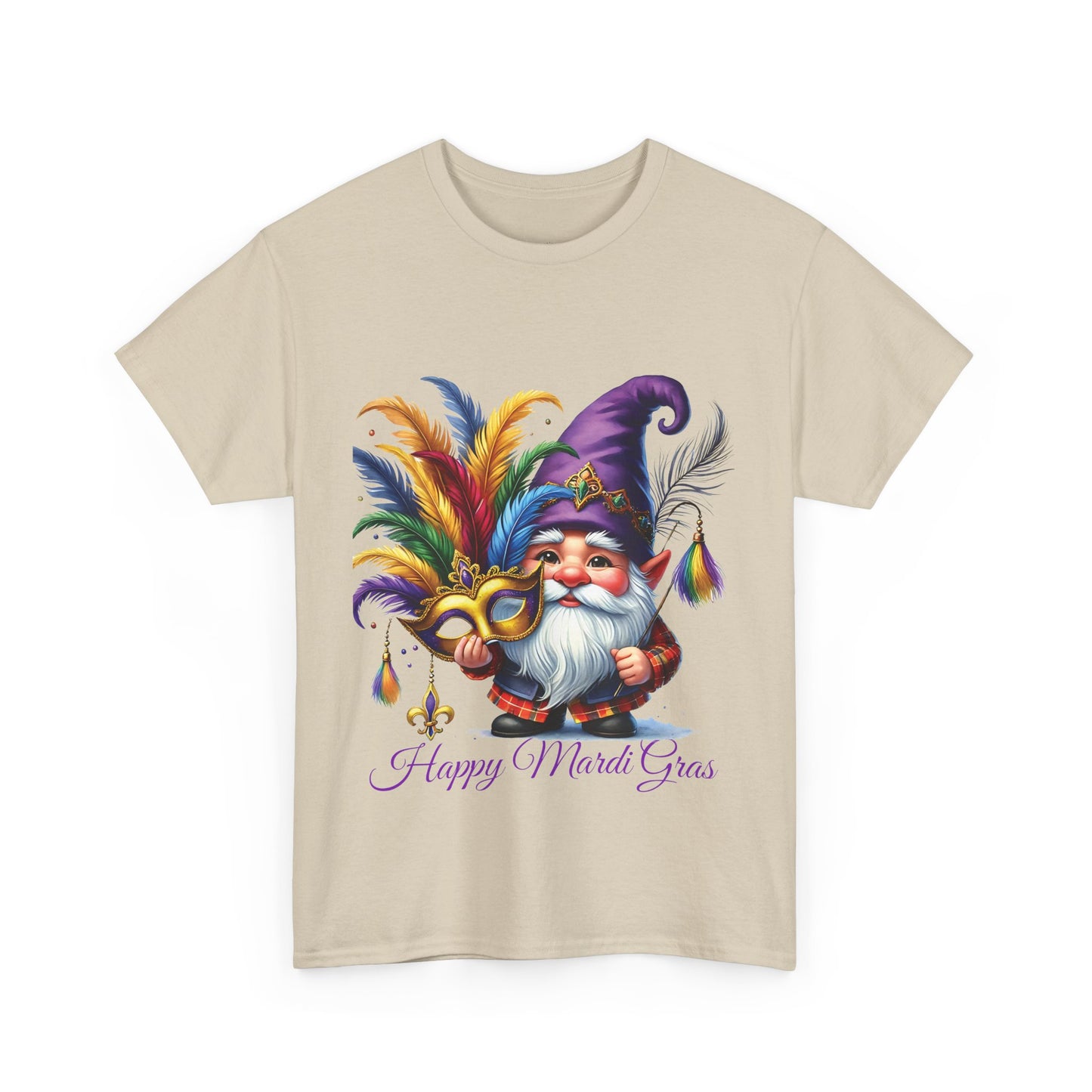 Mardi Gras Gnomes Graphic T-Shirt, Unisex Carnival Tee, Carnival