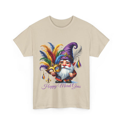 Mardi Gras Gnomes Graphic T-Shirt, Unisex Carnival Tee, Carnival