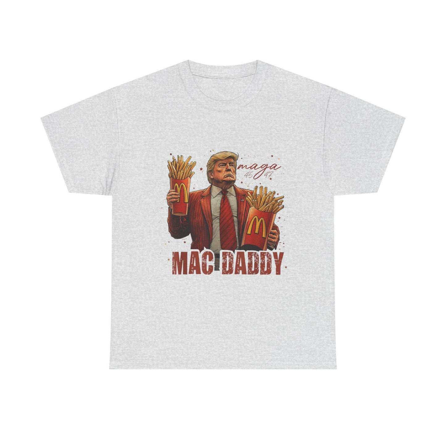 Political Graphic T-Shirt, Donald Trump, Mac Daddy President Trump, McDonald's
