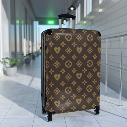 Flower Suitcase, Expendable Luggage, Trendy Carry-On Bag, Weekender