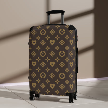 Flower Suitcase, Expendable Luggage, Trendy Carry-On Bag, Weekender