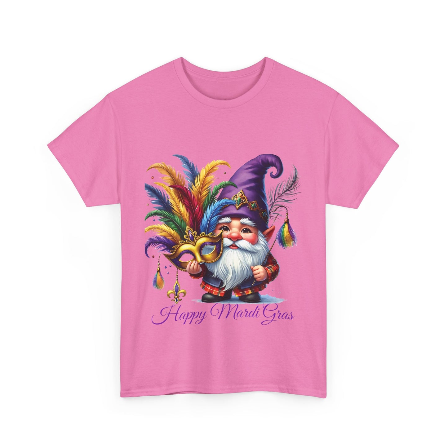 Mardi Gras Gnomes Graphic T-Shirt, Unisex Carnival Tee, Carnival