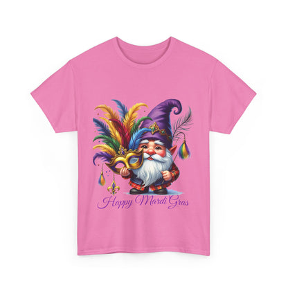 Mardi Gras Gnomes Graphic T-Shirt, Unisex Carnival Tee, Carnival
