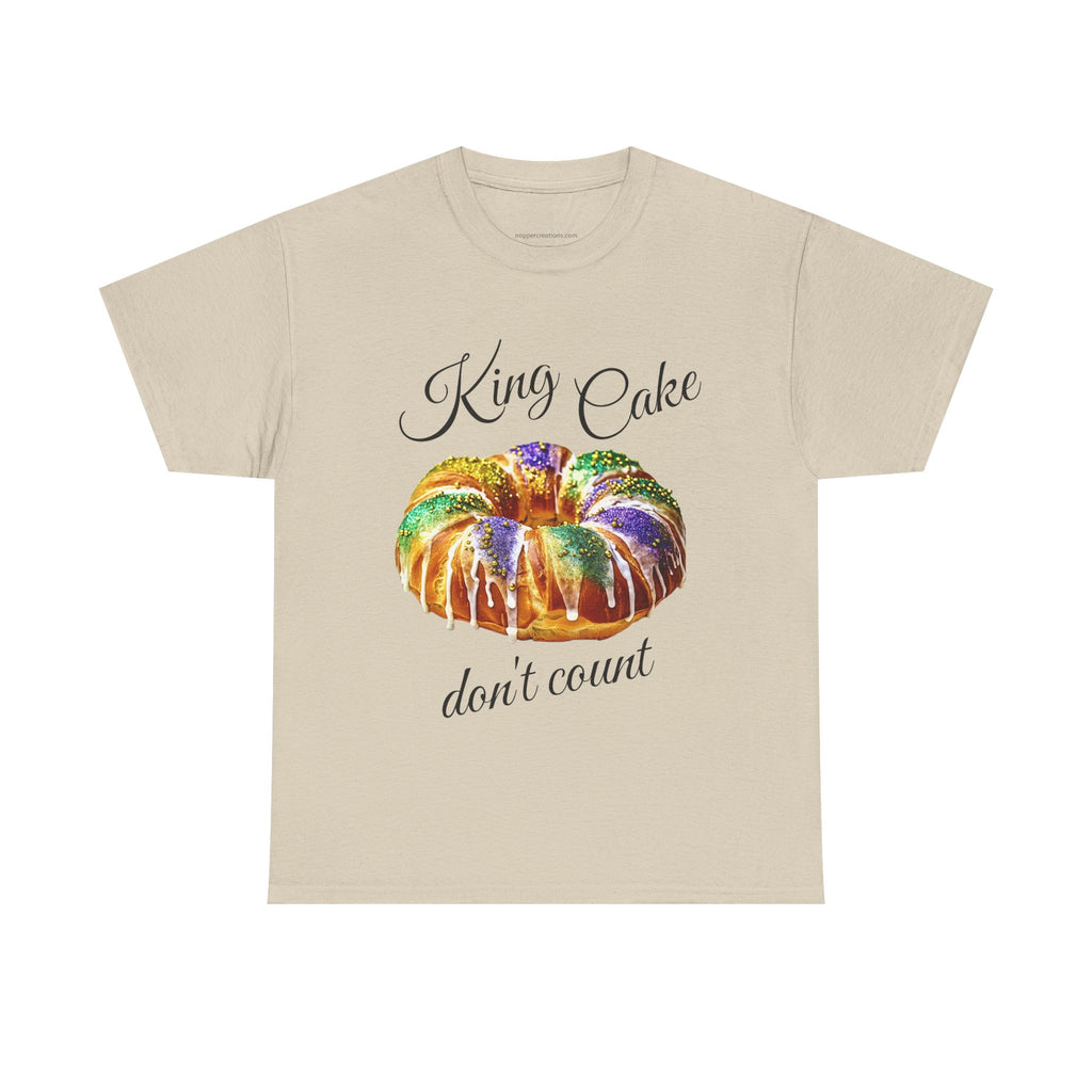 Mardi Gras King Cake Don't Count Graphic T-Shirt, Unisex Carnival T-Shirt,