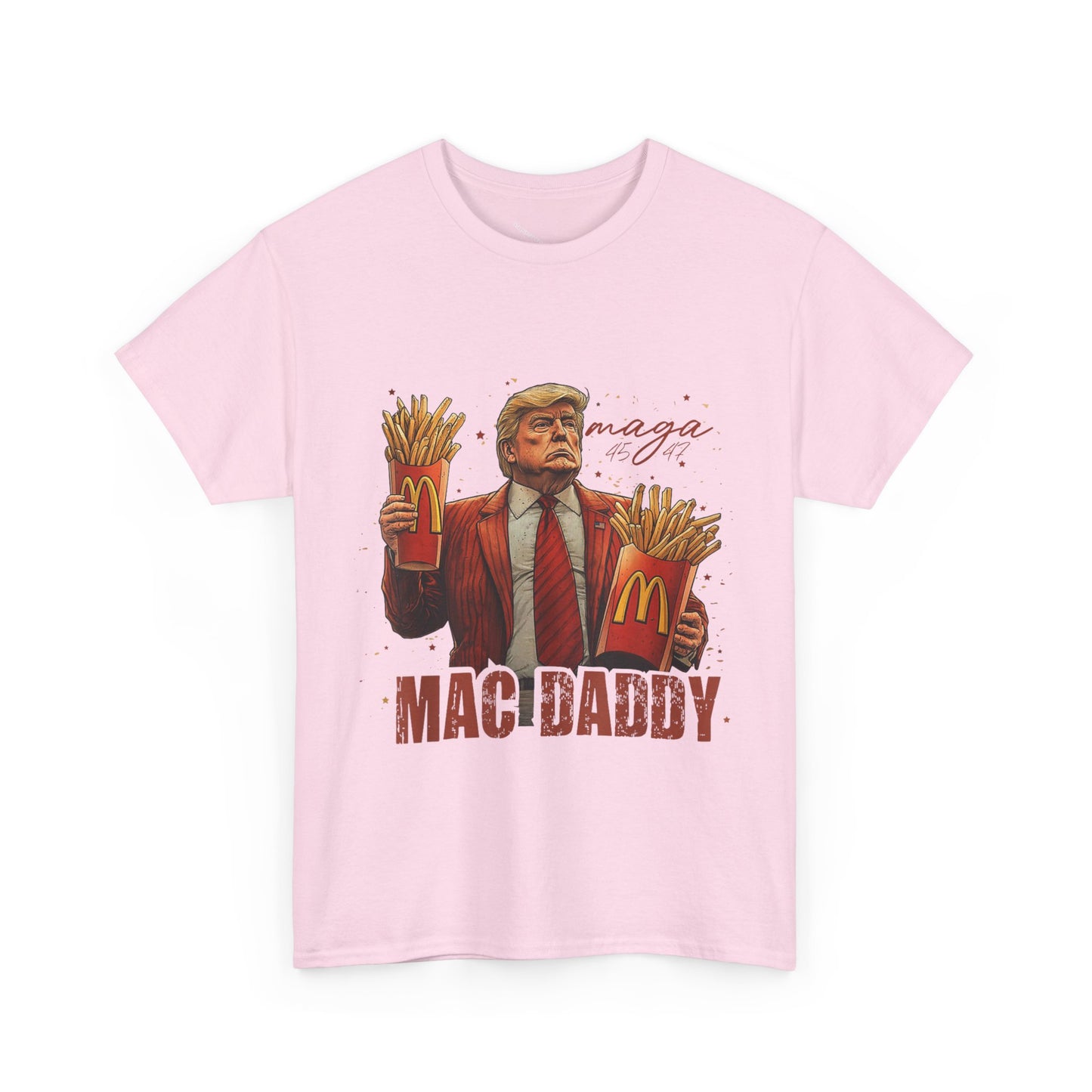 Political Graphic T-Shirt, Donald Trump, Mac Daddy President Trump, McDonald's
