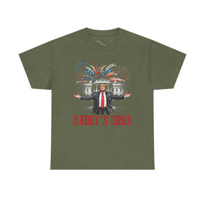 Political Graphic Tee, Daddy's Home Trump 45th 47th President, Unisex Shirt, Pro