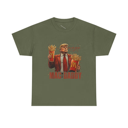 Political Graphic T-Shirt, Donald Trump, Mac Daddy President Trump, McDonald's