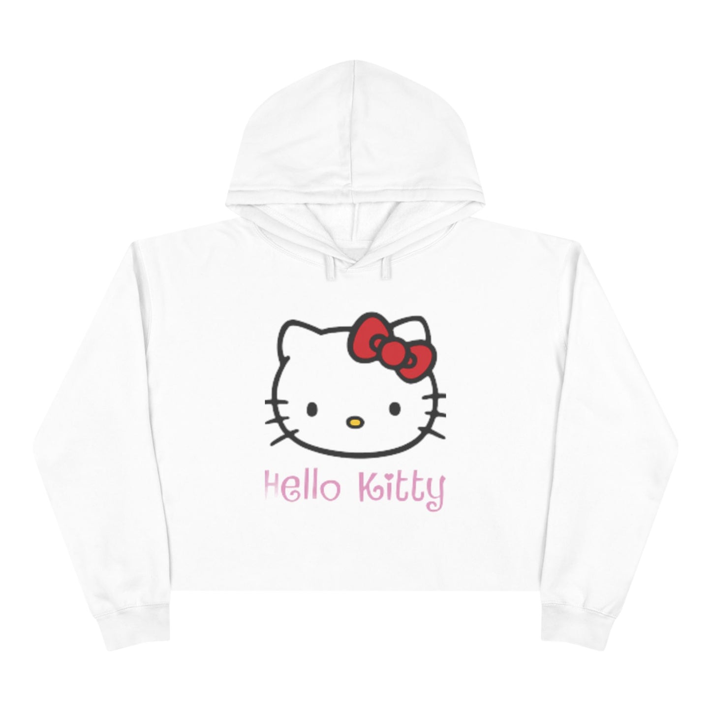 Hello Kitty Crop Top Hoodie Long Sweater