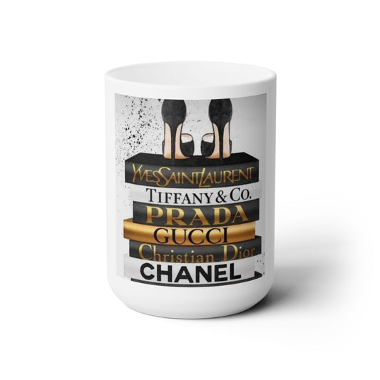 Designer Fashion Ceramic Mug 15oz
