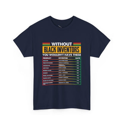 Afro America Black Inventors Retro T-Shirt, Melanin, Pride, BLM, Black History