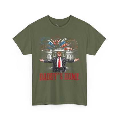 Political Graphic Tee, Daddy's Home Trump 45th 47th President, Unisex Shirt, Pro