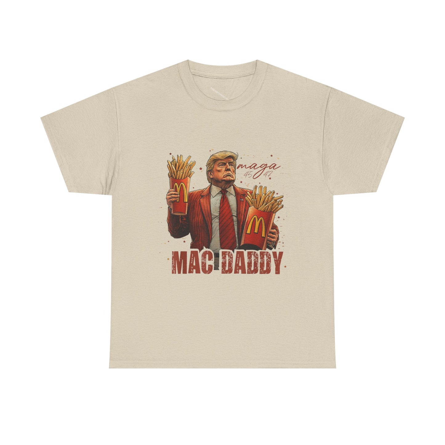 Political Graphic T-Shirt, Donald Trump, Mac Daddy President Trump, McDonald's