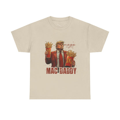 Political Graphic T-Shirt, Donald Trump, Mac Daddy President Trump, McDonald's