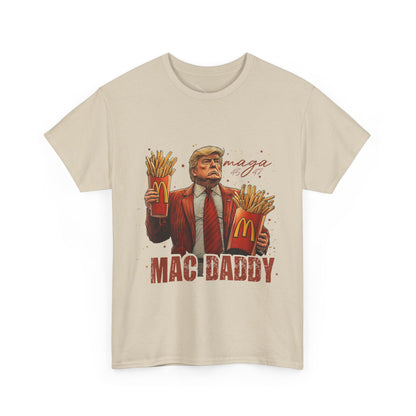 Political Graphic T-Shirt, Donald Trump, Mac Daddy President Trump, McDonald's