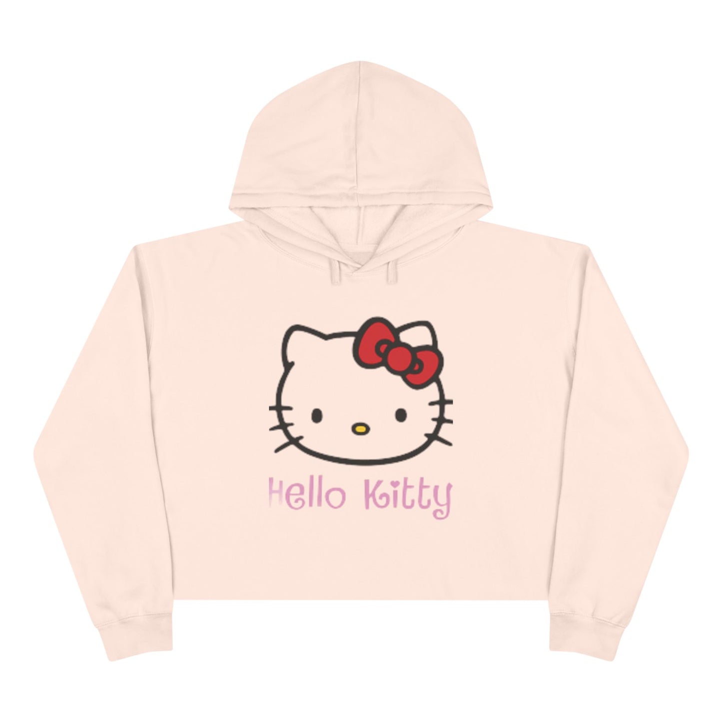 Hello Kitty Crop Top Hoodie Long Sweater