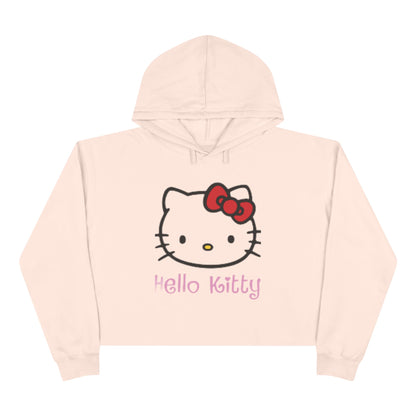 Hello Kitty Crop Top Hoodie Long Sweater