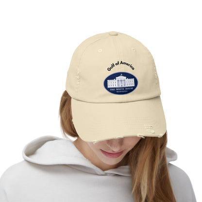 Distressed Cap, Gulf of America, USA Gift Cap, Protect Panama Gulf