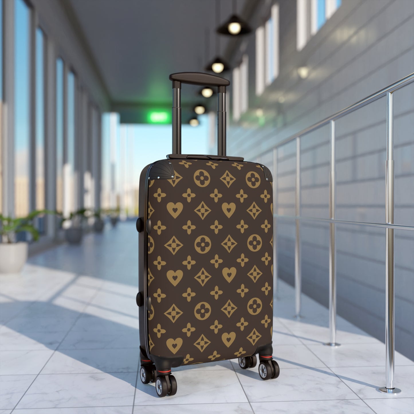 Flower Suitcase, Expendable Luggage, Trendy Carry-On Bag, Weekender