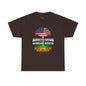 American Grown African Roots Tree Graphic Retro T-Shirt - Melanin Pride Black
