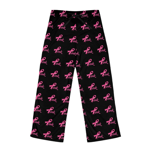 Pink Ribbon Breast Cancer Awareness Women's Pajama Pants