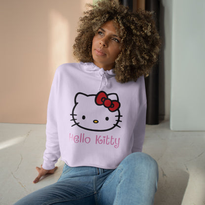 Hello Kitty Crop Top Hoodie Long Sweater
