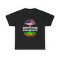 American Grown African Roots Tree Graphic Retro T-Shirt - Melanin Pride Black