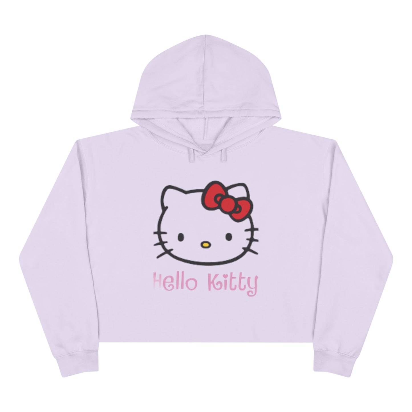 Hello Kitty Crop Top Hoodie Long Sweater