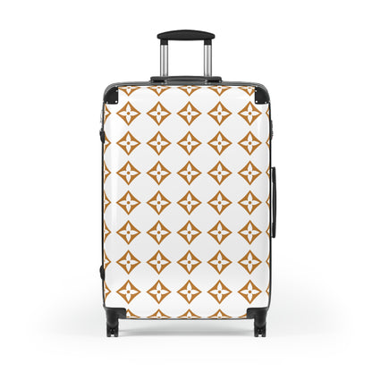 Flower Suitcase, Floral Expendable Luggage, Trendy Carry-On Bag