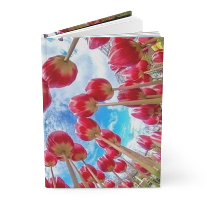 Field of Tulips Hardcover Journal Book Matte