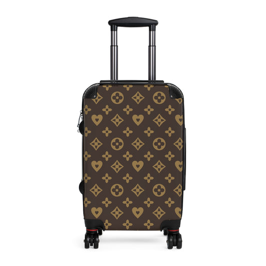 Flower Suitcase, Expendable Luggage, Trendy Carry-On Bag, Weekender