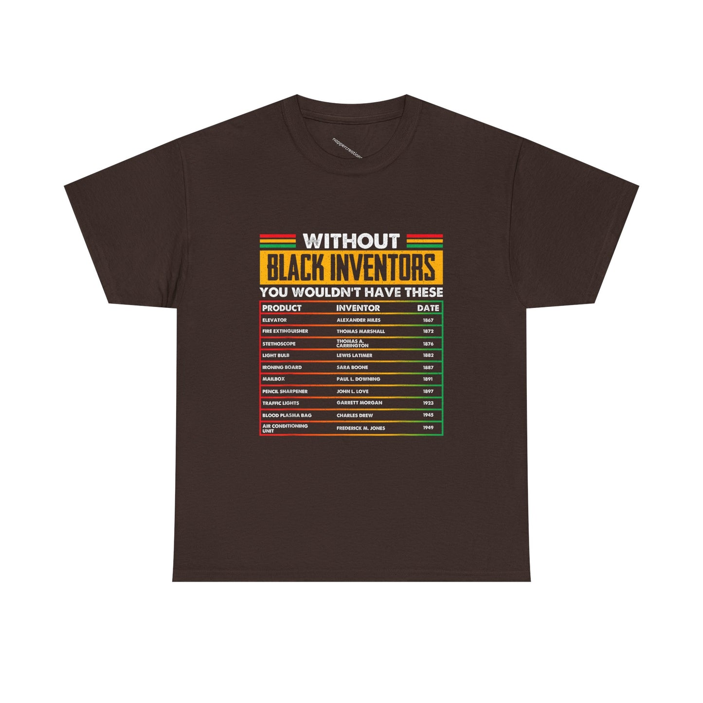 Afro America Black Inventors Retro T-Shirt, Melanin, Pride, BLM, Black History