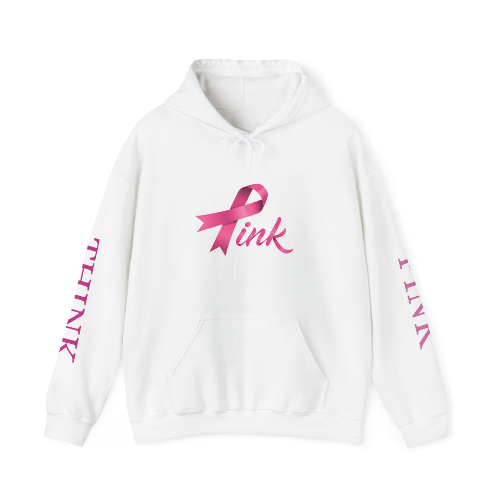 Think Pink Breast Cancer Awareness Hooded Sweatshirt Unisex Heavy Blend™