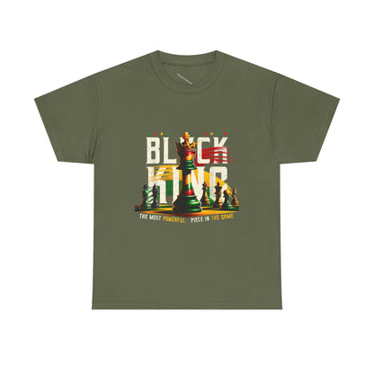 Black Is King Chess Piece Graphic T-Shirt, Black History, Melanin Pride, BLM
