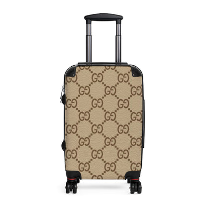 GG Brown Carry On Travel Suitcase, Carry On, Weekender, Luggage