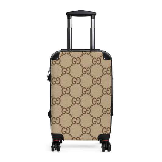 GG Brown Carry On Travel Suitcase, Carry On, Weekender, Luggage