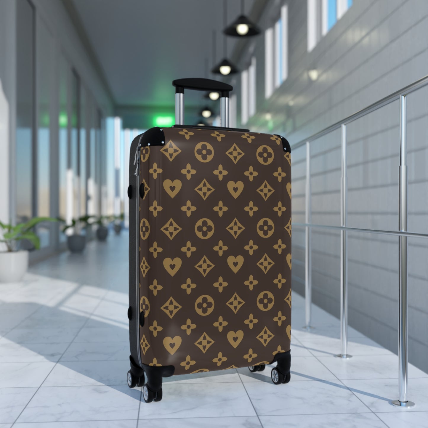 Flower Suitcase, Expendable Luggage, Trendy Carry-On Bag, Weekender