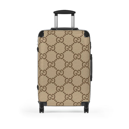 GG Brown Carry On Travel Suitcase, Carry On, Weekender, Luggage
