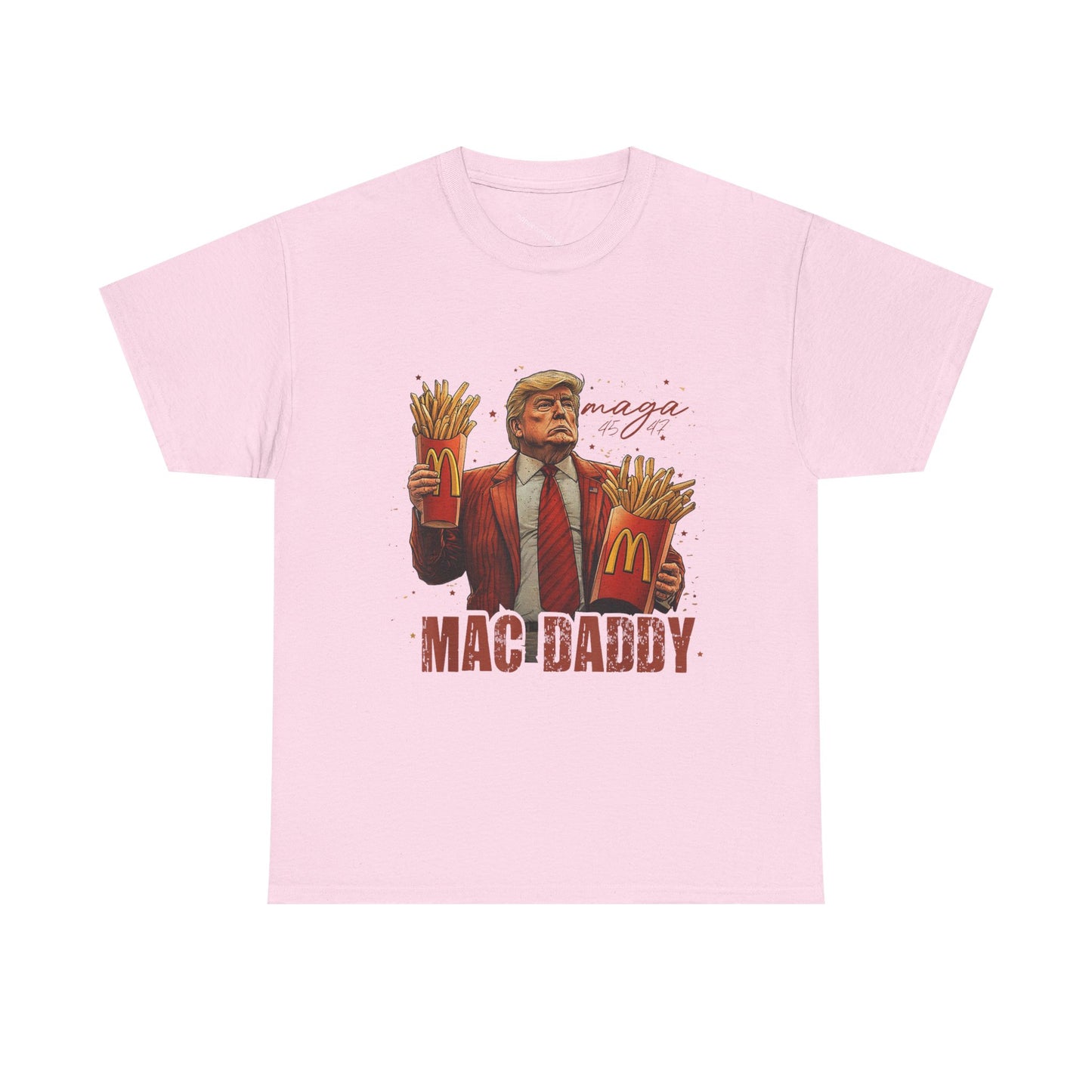 Political Graphic T-Shirt, Donald Trump, Mac Daddy President Trump, McDonald's
