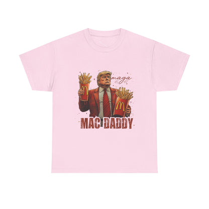 Political Graphic T-Shirt, Donald Trump, Mac Daddy President Trump, McDonald's
